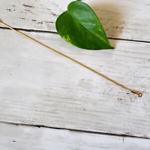 7 inch 18 karat gold filled thin snake chain bracelet